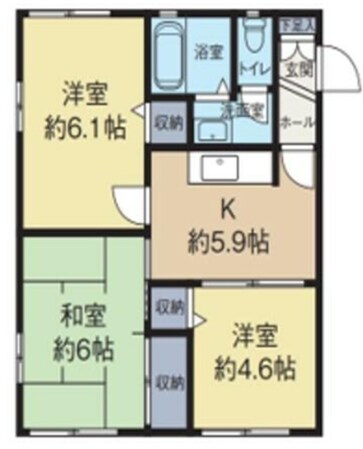 フォレストAの物件間取画像